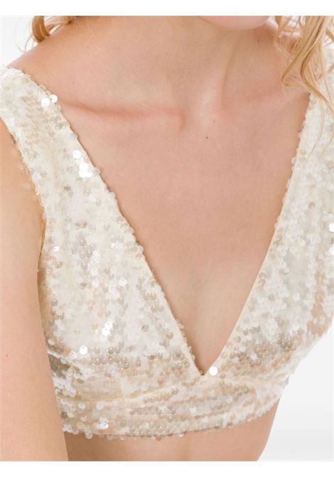 Gold-tone sequinned top Philosophy Di Lorenzo Serafini - women PHILOSOPHY DI LORENZO SERAFINI | 080307250003